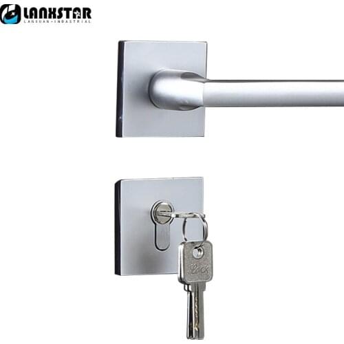 Indoor Sand Body Space Aluminum Silver Color Split Lock Indoor Handle Locks Movel All-match Door-locks