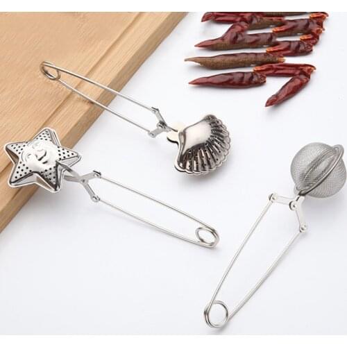 High Quality Home Kitchen Tool Reusable Handle Filter Tea Firmly Strainer Teapot Gadgets Tea Infuser Stainless Steel Filter Mesh