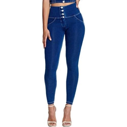 2019 Women Yoga Pants Girls Slim Shaping Jeans Pants High Waist Sport Traning Running Gym Workout Fitness Leggings Bum Shaping