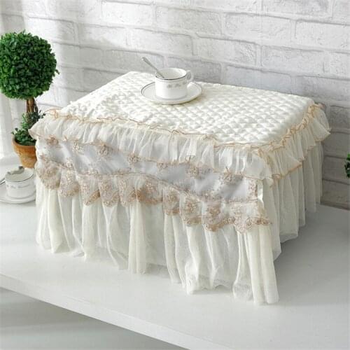1pcs Lace Cloth Cover Microwave Oven Covers Dust Cover Home Decoration Textile