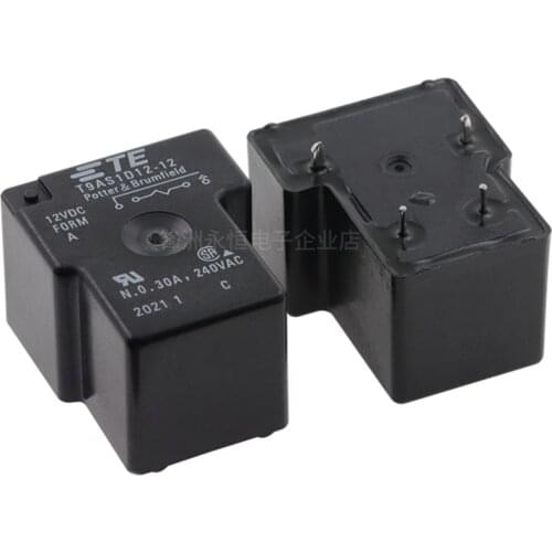 5PCS/lot Power relay T9AS1D12-12 T9AS1D12-24 12V 24V 30A 4PIN A group of normally open