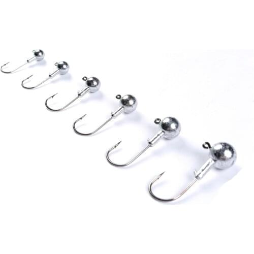 10 pcs Lead Jig Head Fishing Hook 3.5g 5g 7g 10g 14g Jig Hooks Soft Fishing Lure Carbon Steel Fishhooks