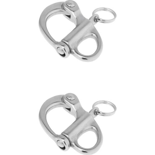304 Stainless Steel Snap Shackle Swivel Bail Marine Boat Sailing Hardware