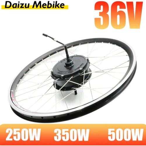 36V EBike Motor Wheel 500W Electric Bicycle Conversion Kit High Speed Brushless Hub Motor 20’’26’’700C Electric Bike Motor Wheel