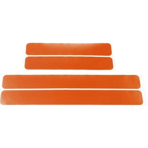 4Pcs/Set Scuff Plate Film Classic Convenient Auto Supply Car Carpet Strip Sticker for Motor Vehicles