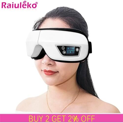 4D Smart Airbag Vibration Eye Massager Eye Care Device Heating Eye Mask Instrumen Bluetooth Music Relieves Fatigue Dark Circles