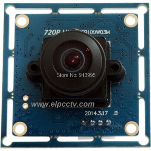 720P hd cmos OV9712 MJPEG 170 degee wide angle fisheye lens free driver usb camera board for Android ,Windows, Linux