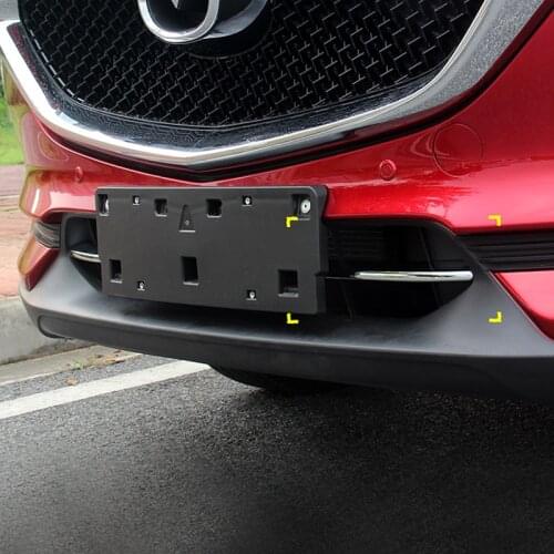 ABS Chrome For Mazda CX-8 CX8 2017 2018 2019 Car Front Bumper Air-inlet Grille Trims Car Styling Accessories 2pcs