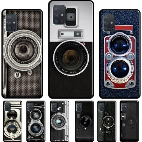Retro Camera Vintage Case For Samsung A51 A71 A31 A41 A11 A40 A50 A70 A72 A52 A42 A32 A12 A20e A21S Phone Cover