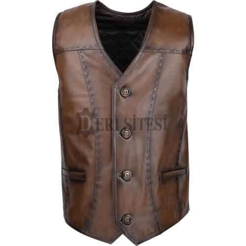 Derisitesi Men's Leather Vests