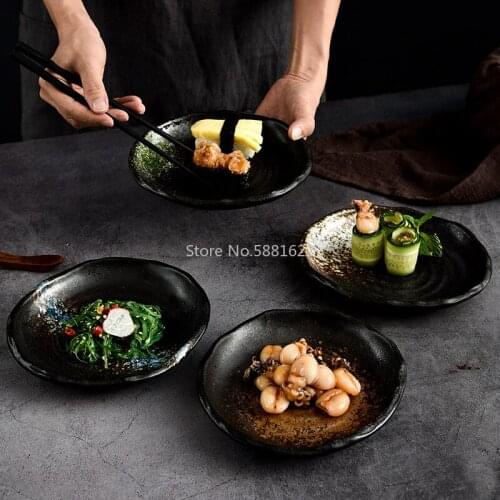 Creative Dish Japanese Restaurant Household Small Dishes Ceramic Snack Cake Dish Candy Dish Spit Bone Dish