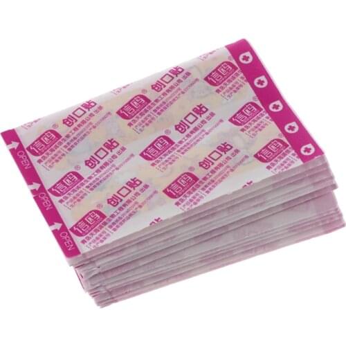 100Pcs Adhesive Bandages Waterproof Breathable First Aid Wound Plaster Cartoon C1FF
