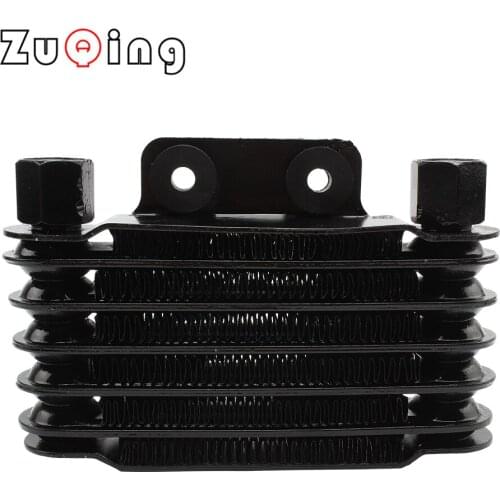 Motorcycle Engine Oil Cooler Cooling Radiator 65Ml Aluminum Black for 100CC-250CC Motorcycle Dirt Bike ATV