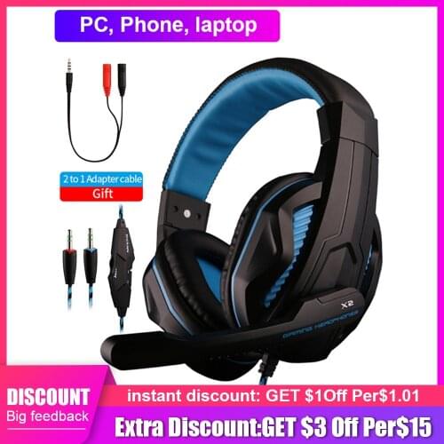 New PS4 Gaming Headset Professional Wired Headset LED Light Gamer Stereo Headset Computer Headset for PS4 PS3 Xbox Mens Gift