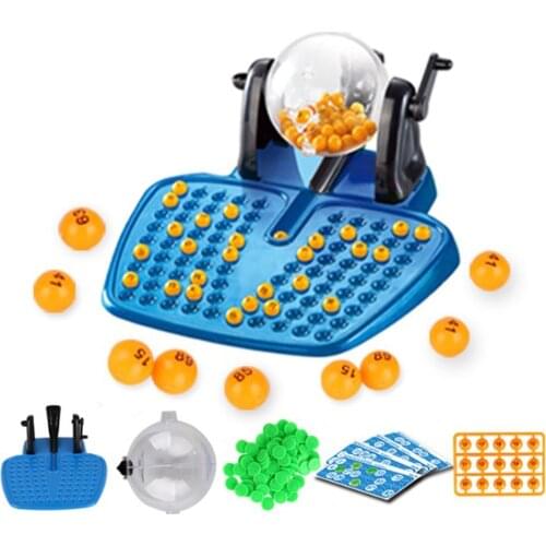 New Large Bingo Lotto Game Rotary Cage Family Party Educational Toy Age 3