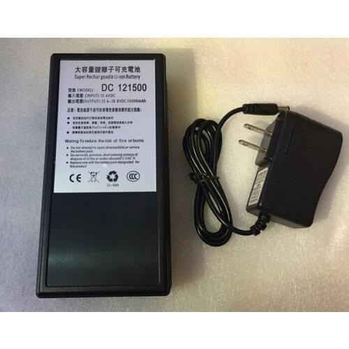 MasterFire DC 12V 15000mah Rechargeable Portable Battery Lithium-ion Batteries Pack With Case For Cameras Camcorders DC 121500