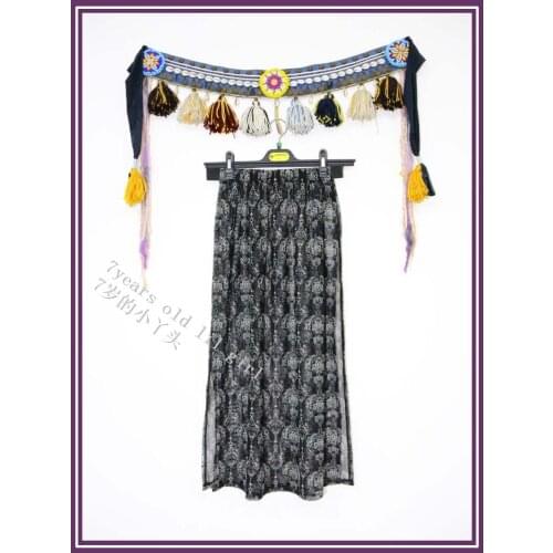 Transparent Thin Skirt With Open Slit Belly Dance CX63