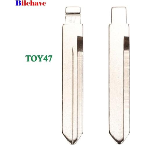 Bilchave Remote Control Car Key Toy47 Blade For Toyota Corolla Flip Blade KD Remote Uncut Key Blade Blank