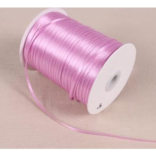 REDJCK 32 Colors 100 Yards\lot 1/8" 3 mm Width Polyester Satin Webbing Ribbon For Wedding Decoration DIY Gift Box Wrap Packing