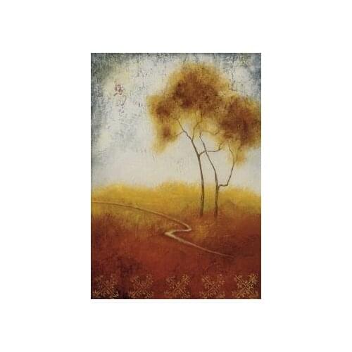 Hand-painted wall art home decoration Landscape oil painting on canvas- Distant View