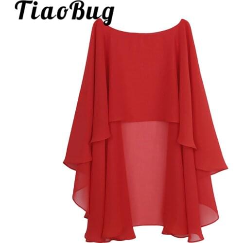 Womens Ladies Chiffon Wedding Capes Jacket Wraps Chiffon Shrug Bridal Bolero Long Shawl and Wraps Evening Wedding Cover Up Shrug