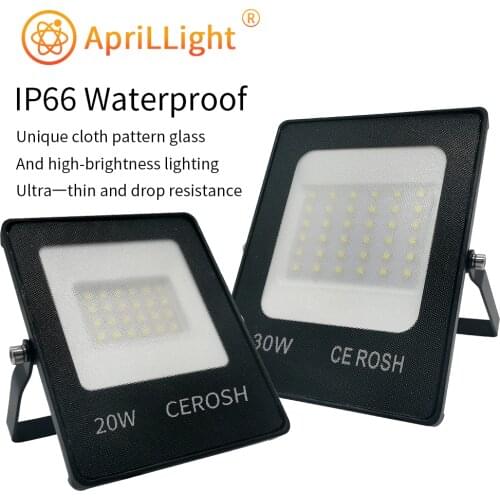 LED Flood Light 10W 20W 30W 50W 100W 150W IP66 Waterproof AC220V Outdoor Garden Projector Lighting Spotlight Wall Floodlights