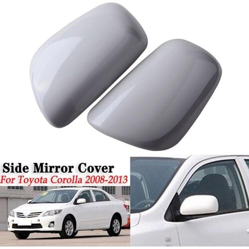 Car Rearview Mirror Cover Side Mirror Cap Fit For Toyota Corolla 2008 2009 2010 2011 2012 2013 ABS Car Accessories