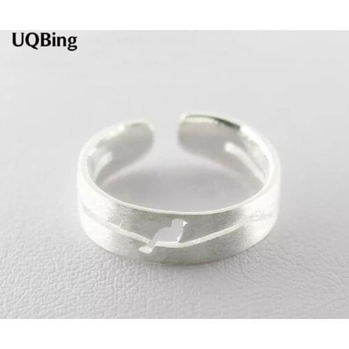 New Arrivals 925 Sterling Silver Hollow Bird Ring For Girl Women Gift Jewelry Free Shipping