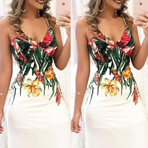 Womens Summer Boho Casual Long Maxi Evening Party Beach Dress Sundress S-XL