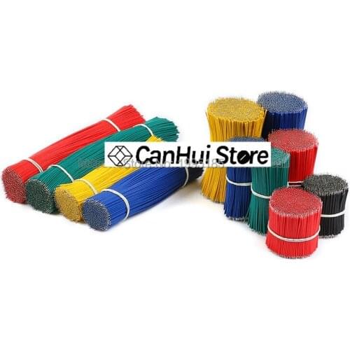 100PCS/ 1007-26AWG PVC Tin-Plated PCB Solder Cable 26AWG 5/10/15/20CM Fly Jumper Wire Cable Tin Conductor Wires Connector Wire