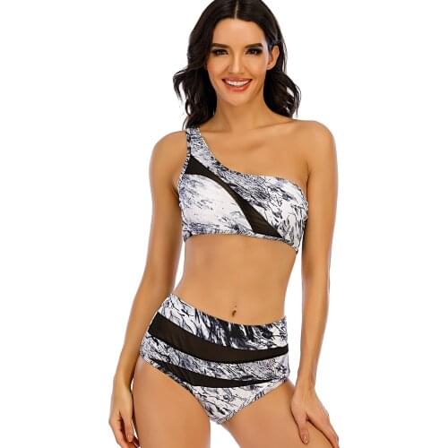 2021 Plus Size Bikini Swimsuit Cut Flower Bikini Set Push Up Swimwear Female Bikini Set Solid Bathing Suits Beach Wear Swimming