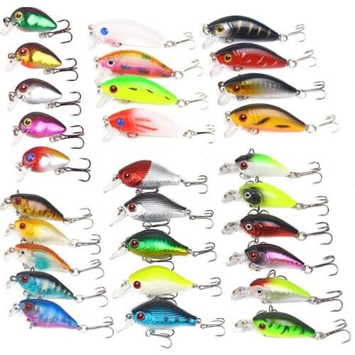 29pcs/lot Sinking Fishing Bait Woblers Spoon Pike Minnow Crankbait Hard Bait Deep Diving Artificial Bait Fishing Accessories