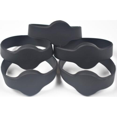 5PCS 13.56Mhz NFC M1 S50 ISO14443A RFID IC Access Control Access Card Waterproof Smart Silicone Wristband Bracelet