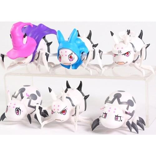 6pcs/set So Im a Spider,So What? PVC Figures Display Model Q Version Desktop Dolls Decor Gift
