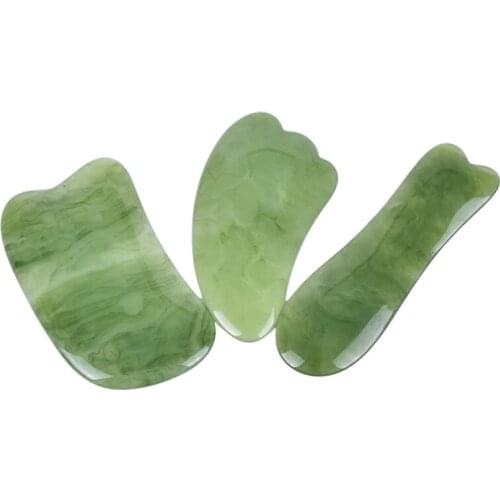 6Styles Natural Resin Guasha Scraping Massage Scraper GuaSha Board Acupoint Face Eye Care SPA Massage