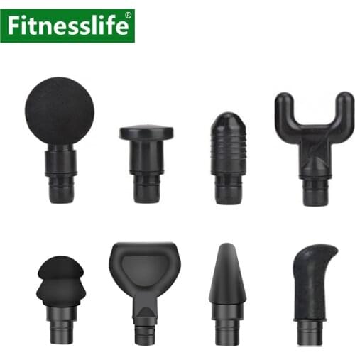 Fascia Massage Gun Accessories Attachment 8 Heads Set Kit Replacement Body Muscle Relaxation for 19 mm Diameter Massage Head