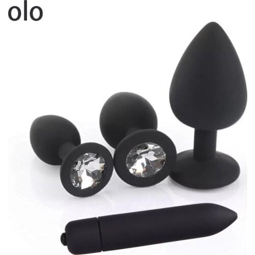 Anal Plug Butt Sex Toys for Women Men Soft Silicone Prostate Massager Mini Erotic Bullet Vibrator Anal Toys Adult Gay Products