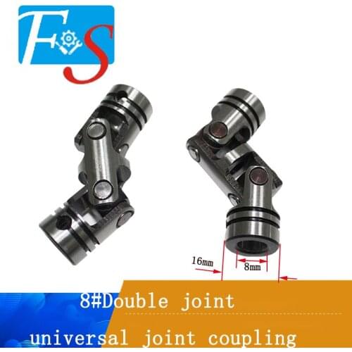 Free shipping double fixed universal joint coupling cross large angle tapping machine accessories