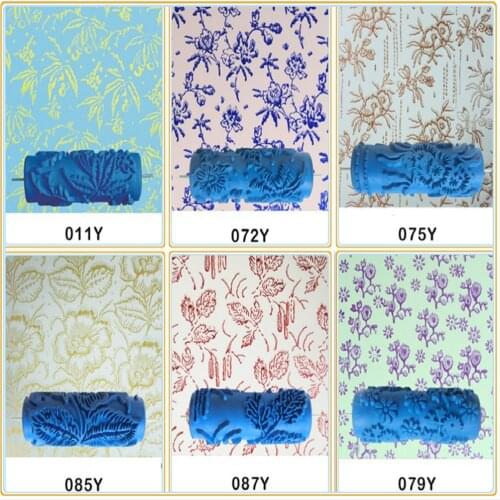 Free shipping Hand Tools for Home - 5inch rubber wall painting roller Pattern Paint Rubbe Roller for Wall Decoration Tools