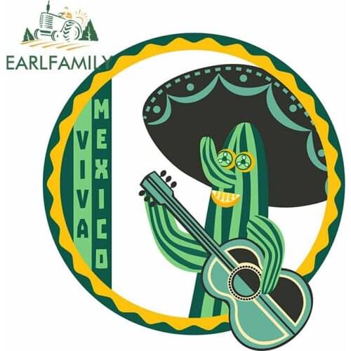 EARLFAMILY 13cm x 12.2cm for Viva Mexico Car Truck Decal Bumper Window Vinyl Car Sticker Body for Car Scratch-proof Decoration