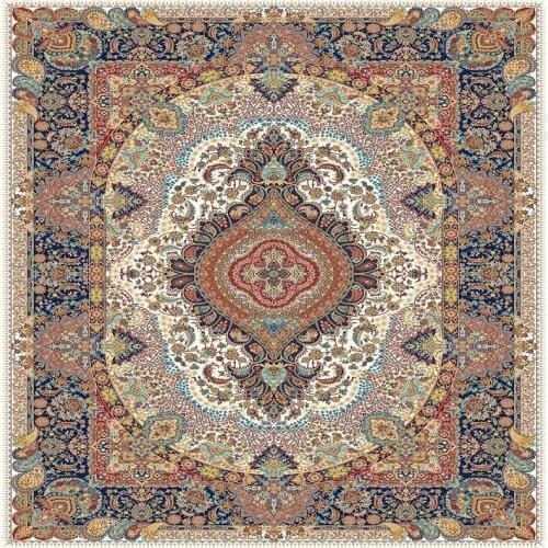 European Persian Printed Carpets Living Room Decorative Anti-Slip Large Rugs Bedroom Parlor Study Floor Big Carpet Washable Rug
