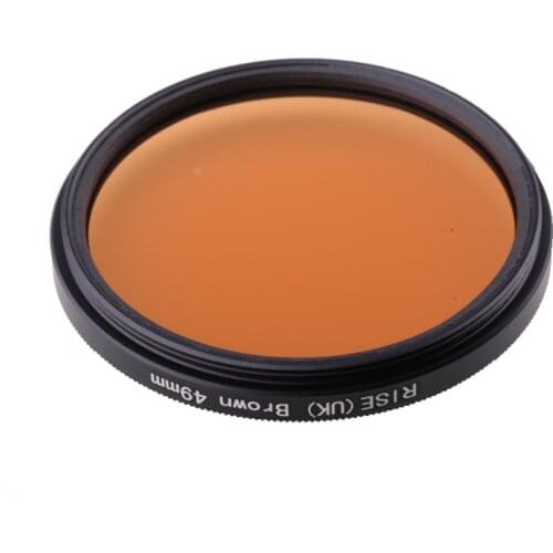 Camera Filter 49mm Fulll Brown color lens Filter for Nikon D3100 D3200 D5100 SLR Camera lens