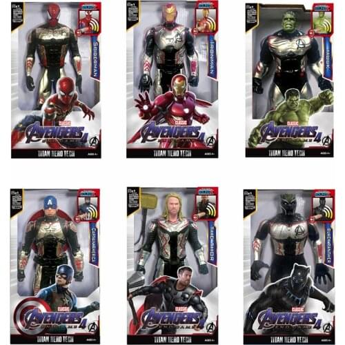 HOT!!! Marvel Toys The Avenger Endgame 30CM Super Hero Thor Hulk Thanos Wolverine Spider Man Iron Man Action Figure Toys Dolls