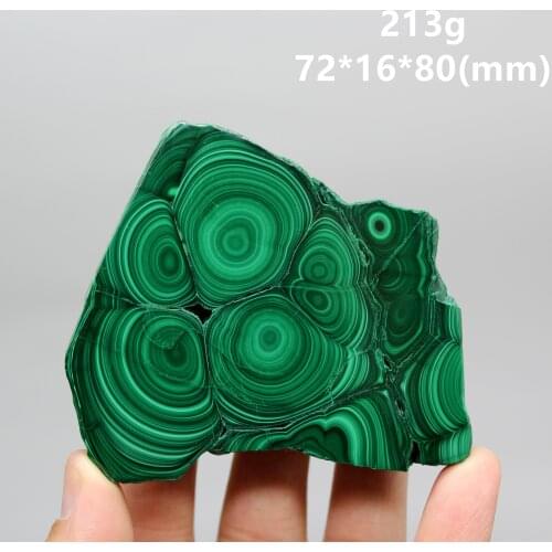 BEST! 213g Natural green malachite polished mineral specimen slice rough stone quartz Stones and crystals Healing crystal