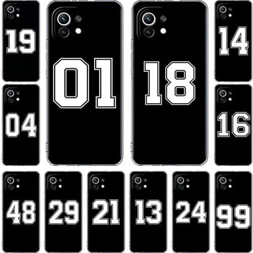 Clear Soft Case For Xiaomi Mi Poco X3 NFC 10T Pro 9T M3 11 Note 10 Lite F3 GT F1 Silicone Phone Cover Lucky Number Fundas Shell