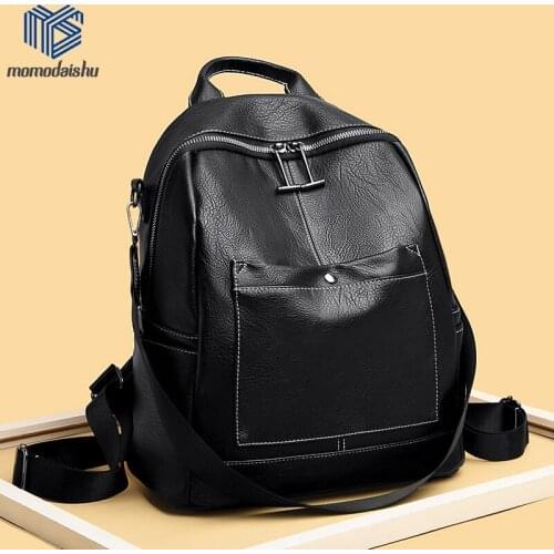 2021 New Women Backpack Luxury Travel Bag Womens Daypack Fashion Leather Cloth Large Capacity Casual Backpack