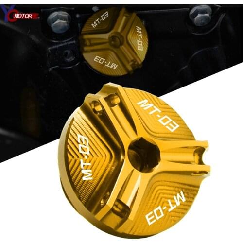 New For YAMAHA MT-03 MT03 mt 03 2016-2019 2018 2017 CNC Aluminum Accessories Motorcycle Engine Oil Cap Bolt Screw Filler Cover