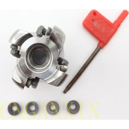 New 1P EMRW6R050-4T-22W 4F lute Milling Cutter +4P RPMW1204MOE RX2000