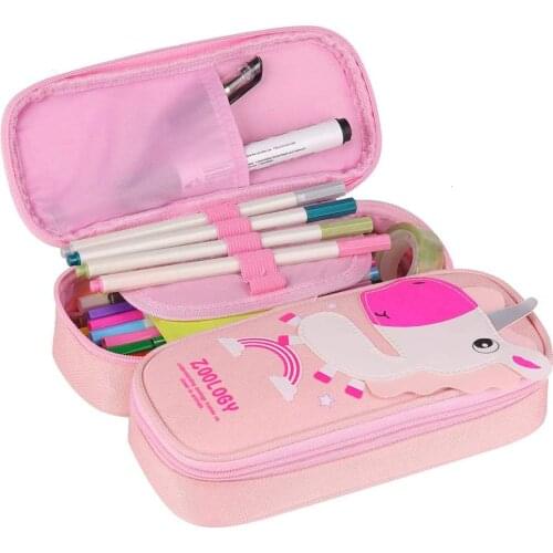 High End Pencil Box Zipper Pencil Bag Office Pencil Bag Storage Box Stationery Bag With Compartment Christmas Birthday Gift Girl