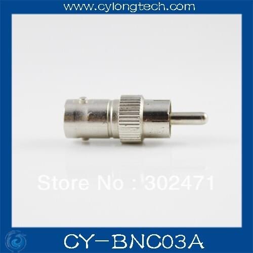New BNC female to RCA male Coax Cable Connector Adapter Coupler for Surveillance CCTV Camera + Free shipping